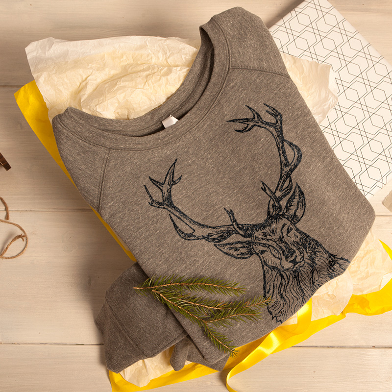 sweater deer spreadshirt